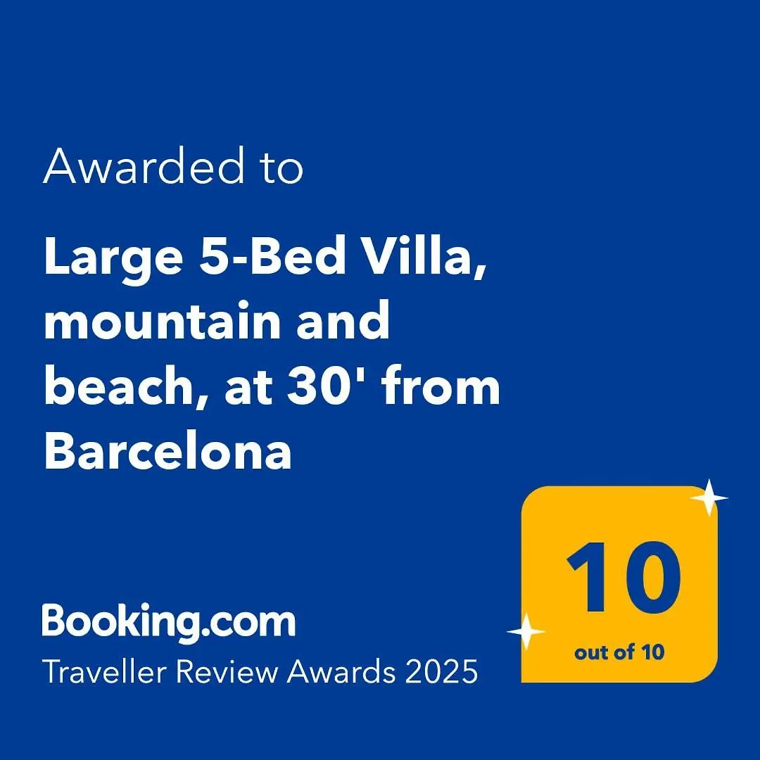 Large 5-Bed Villa, Mountain And Beach, At 30' From Barcelona Vallromanes 0*,  Spain